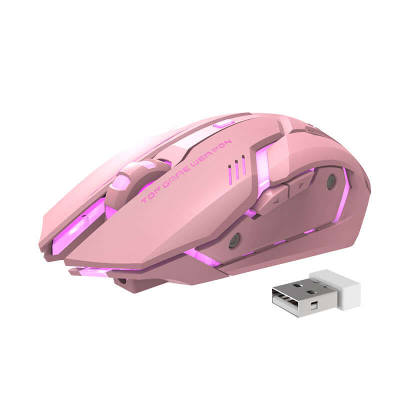 Future Tech Wireless Charging Silent Gaming Mouse Machinery