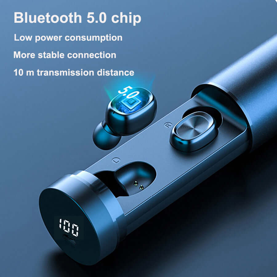 Future Tech Bluetooth 5.0 8D HiFi sports gaming earbuds