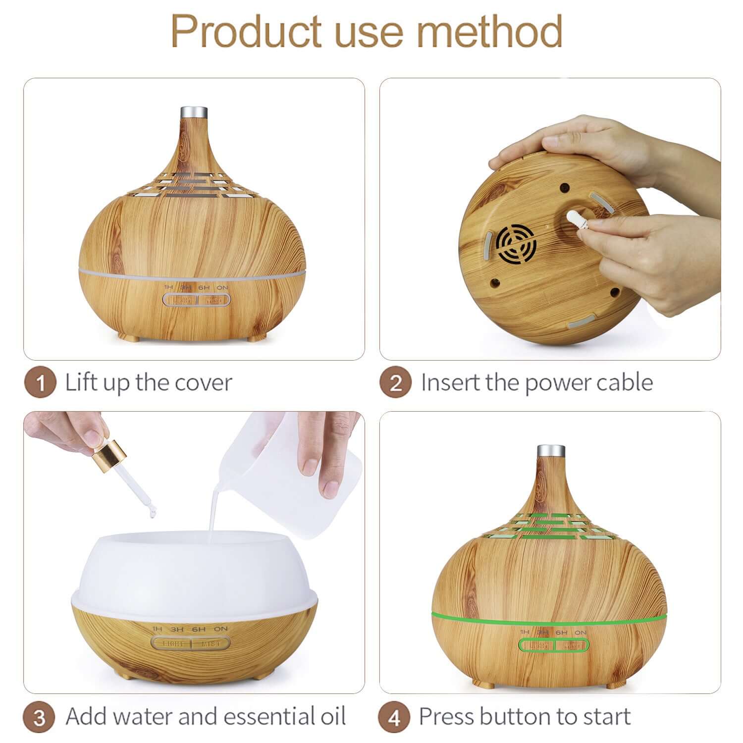 Future Tech home hollow mini aroma diffuser decor
