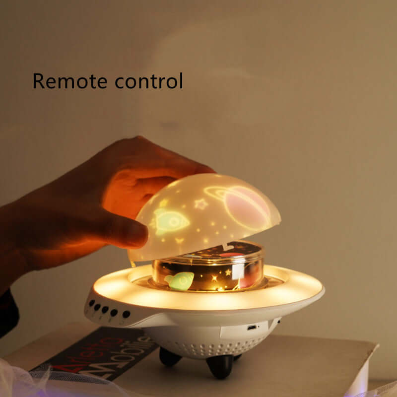 Future Tech flying saucer sky projector Bluetooth night light