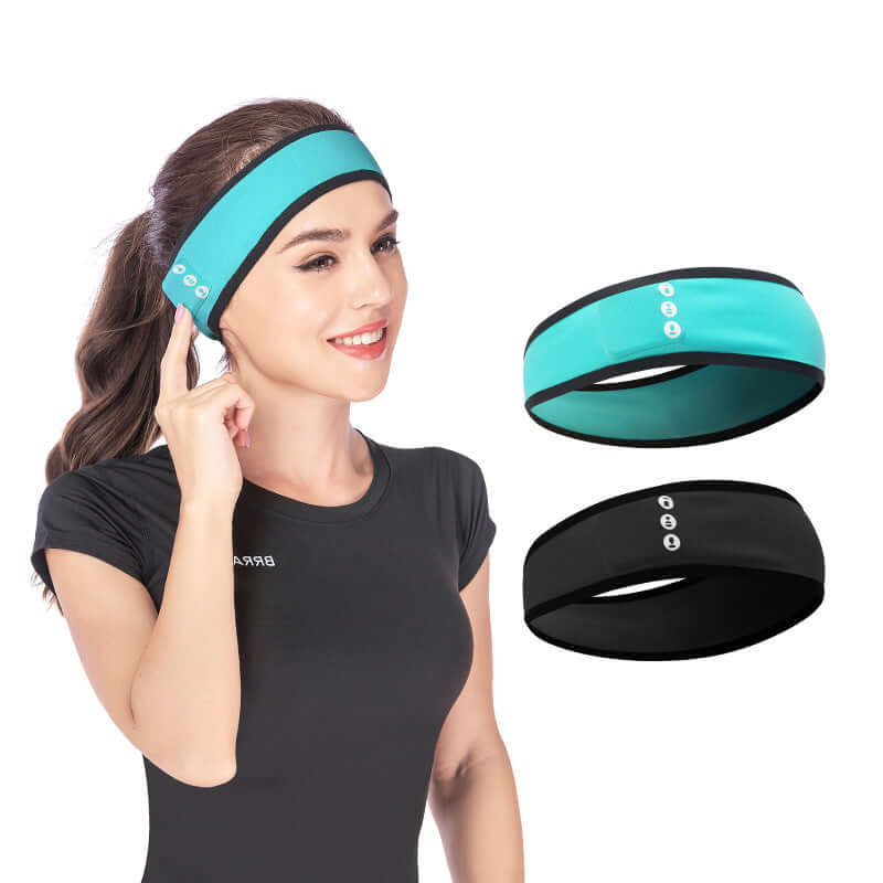 Future Tech wireless Bluetooth sports headband with built-in speakers