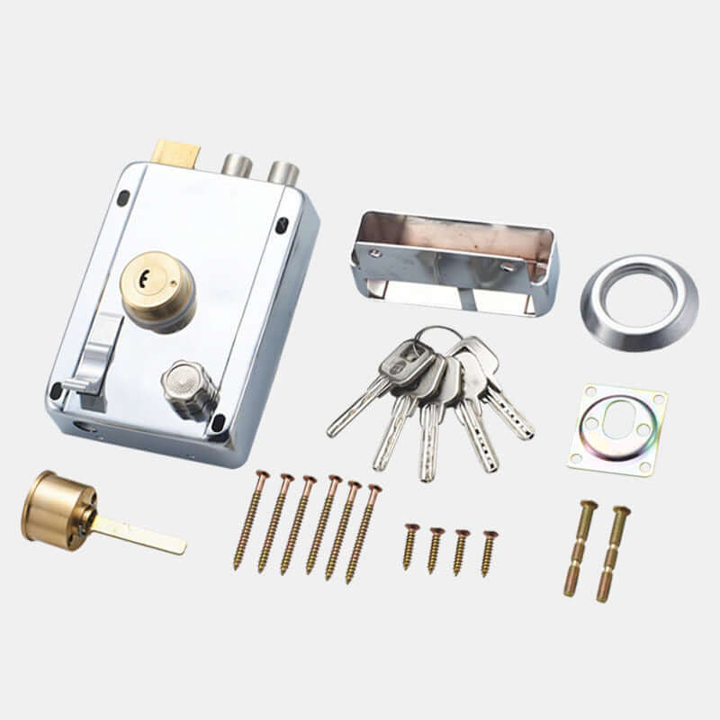 Future Tech Stainless Steel Old-Fashioned Lock Wood Door Iron Lock
