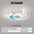 Future Tech Moon Cloud Children's Bedroom Ceiling Lamp in heart shape, blue and white, featuring stars and dimmable light.