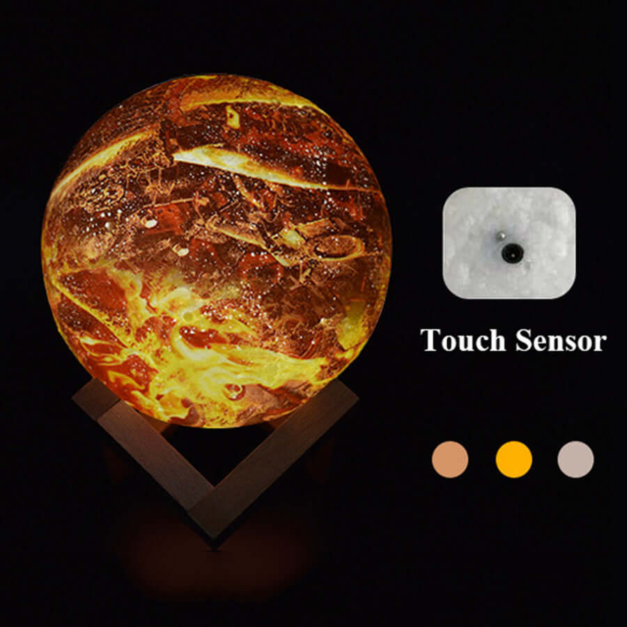 Future Tech painted flame LED 3D night light decor