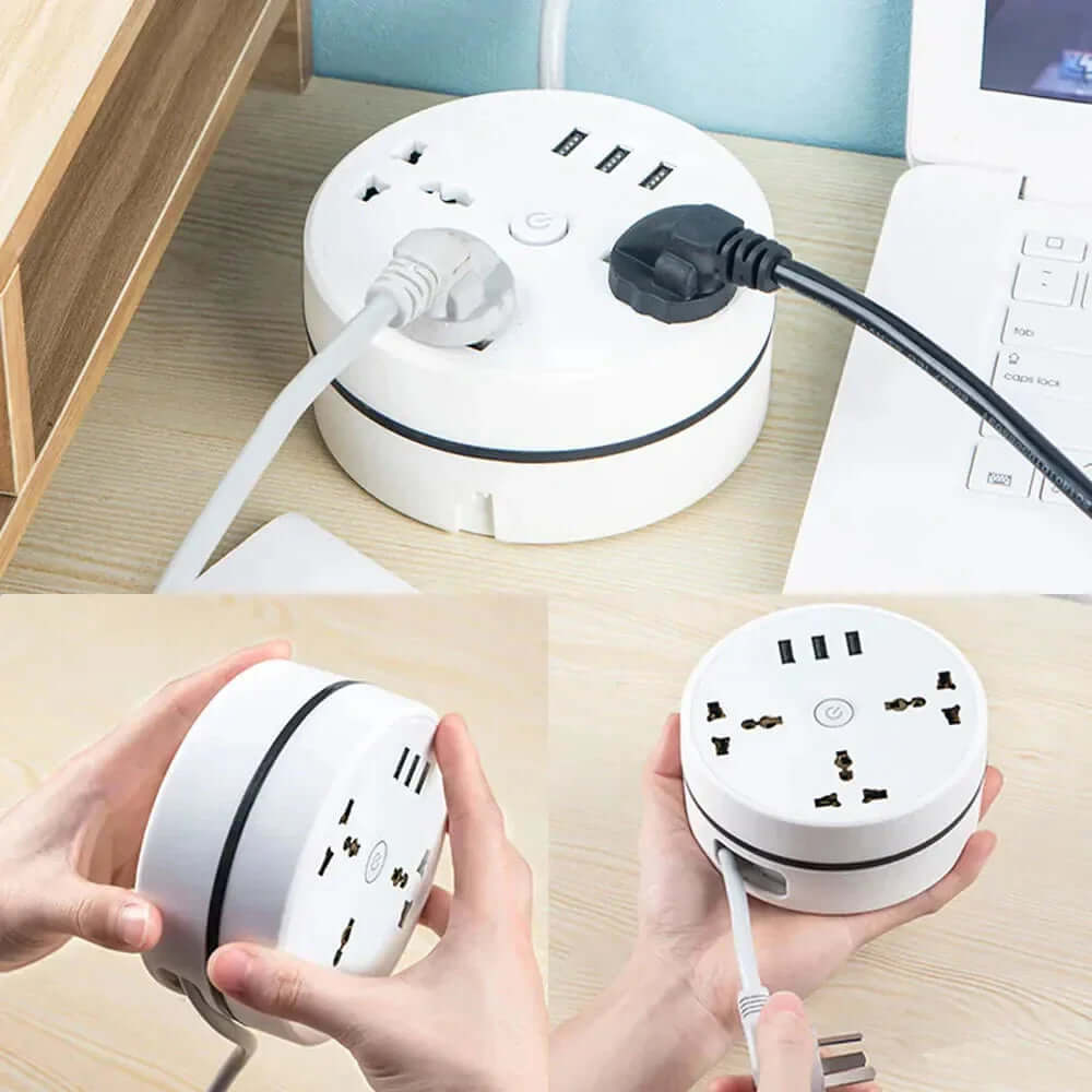 Future Tech EU Plug AC Outlet Smart Home Power Strip 