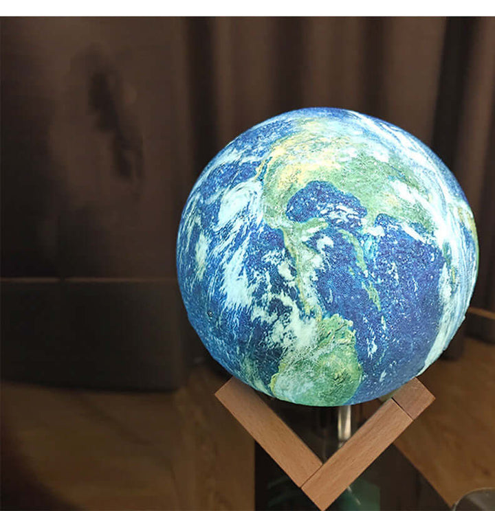 Future Tech 3D printed moon earth lamp night light