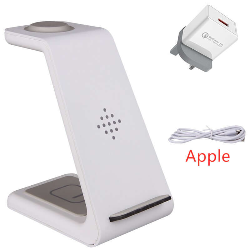 Future Tech 3 In 1 Fast Charging Station Wireless Charger 