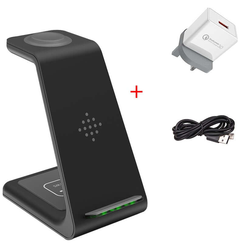 Future Tech 3 In 1 Fast Charging Station Wireless Charger 