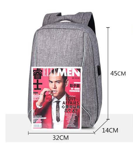 Future Tech New backpack, 15 inch anti-theft computer backpack,