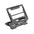 Future Tech Multifunctional portable laptop folding stand in sleek black color with minimalist design.