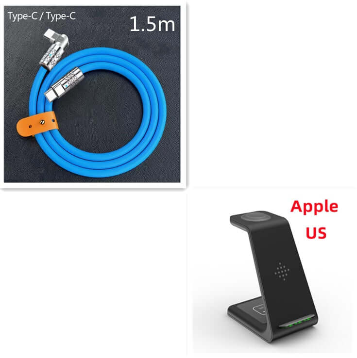 Future Tech 3 In 1 Fast Charging Station Wireless Charger 