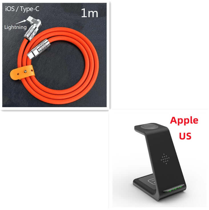 Future Tech 3 In 1 Fast Charging Station Wireless Charger 