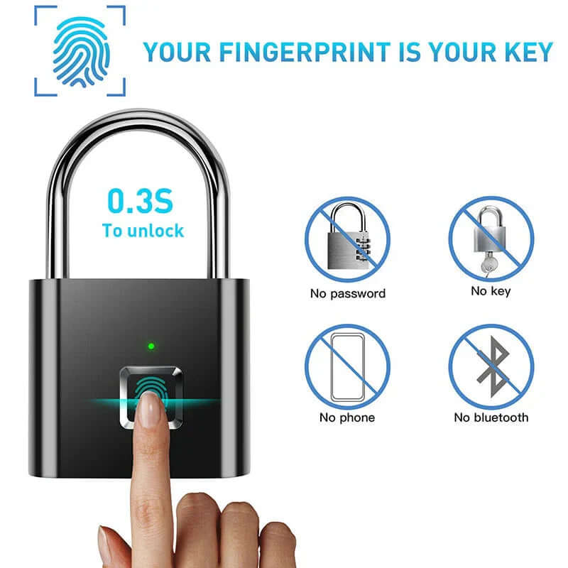 Future Tech Smart Fingerprint Padlock