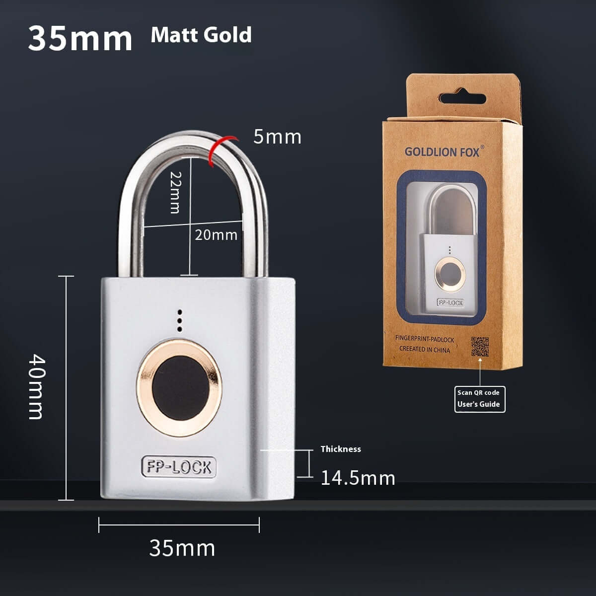 Future Tech Electric Home Technology Waterproof Fingerprint Padlock