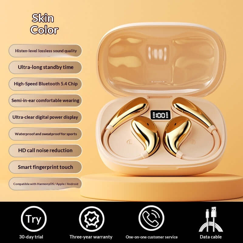 Future Tech noise-canceling wireless high-fidelity sports Bluetooth earbuds