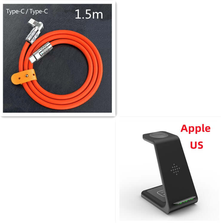 Future Tech 3 In 1 Fast Charging Station Wireless Charger 