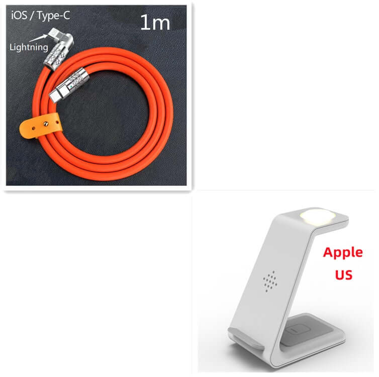 Future Tech 3 In 1 Fast Charging Station Wireless Charger 