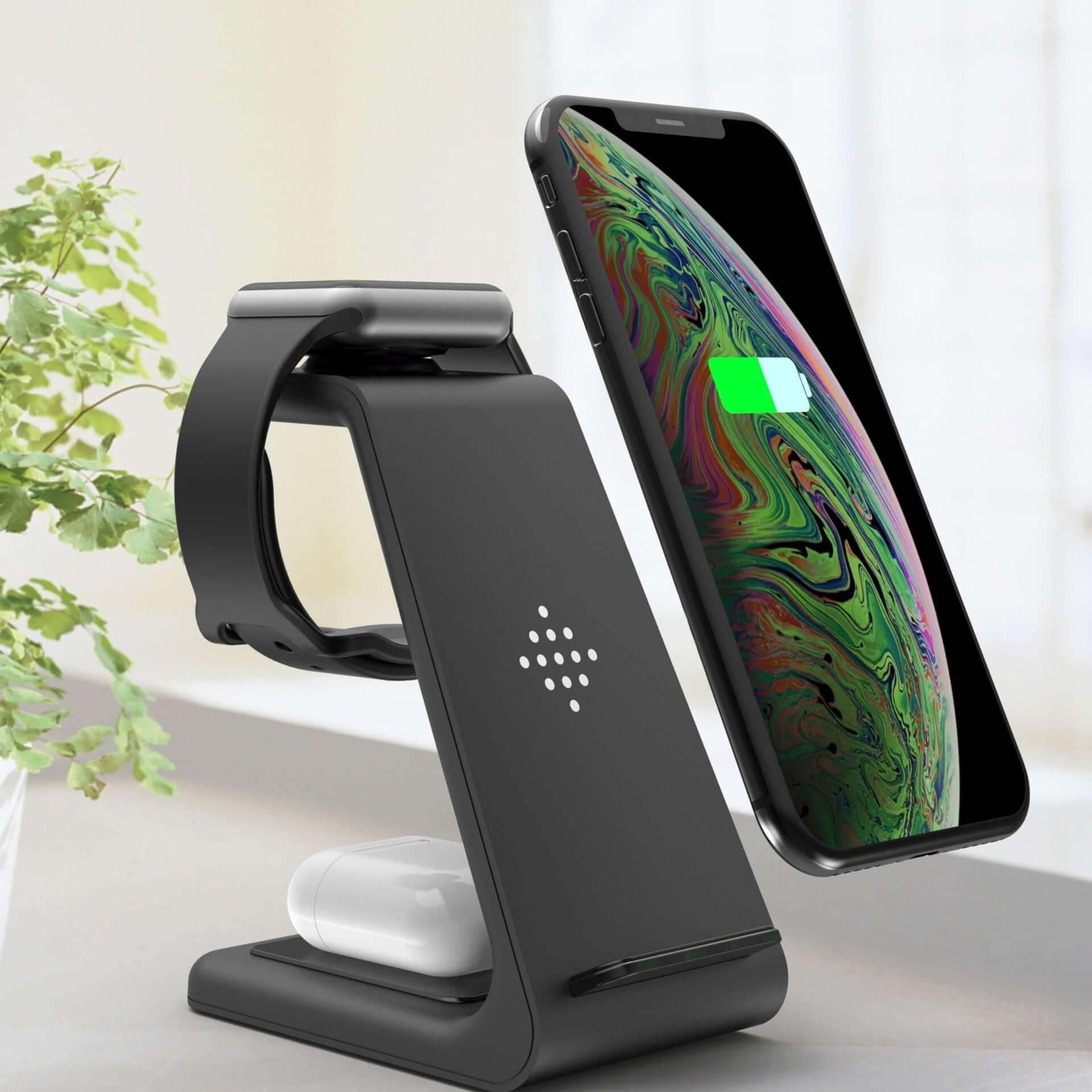 Future Tech 3 In 1 Fast Charging Station Wireless Charger 
