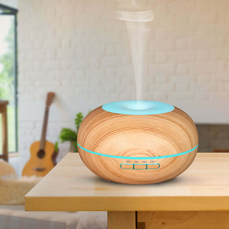 Future Tech wood grain aroma diffuser for home and office