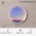 Future Tech Moon Background Wall Lamp glowing with serene ocean view, 50cm diameter, remote dimming feature.