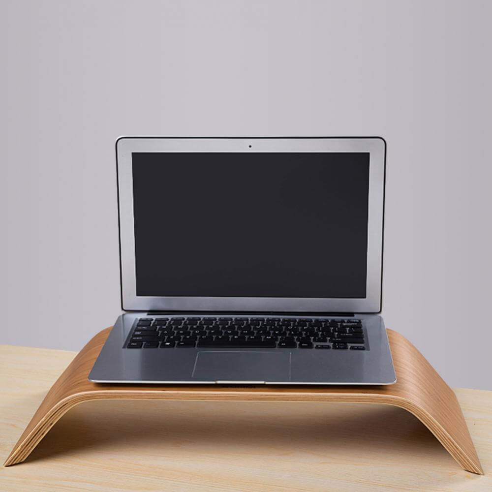 Future Tech Stability Bracket Laptop Walnut Stand