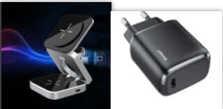 Future Tech foldable wireless charger station - 3 in 1 Convenience