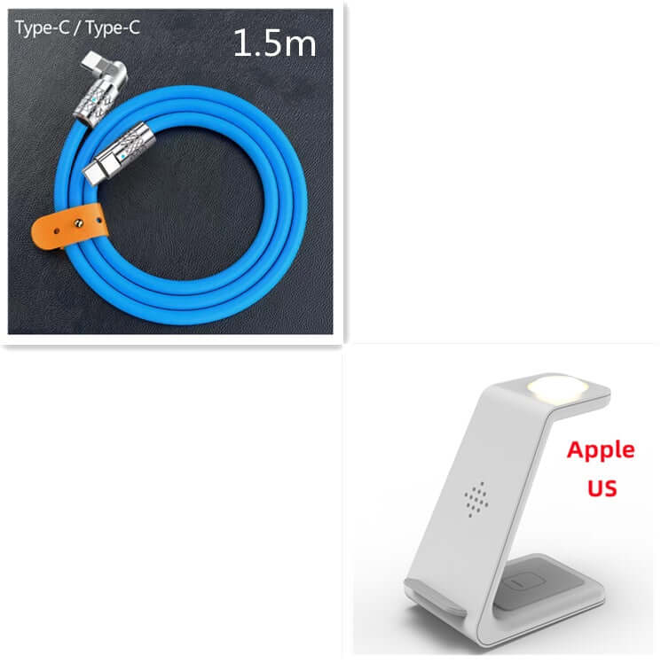 Future Tech 3 In 1 Fast Charging Station Wireless Charger 