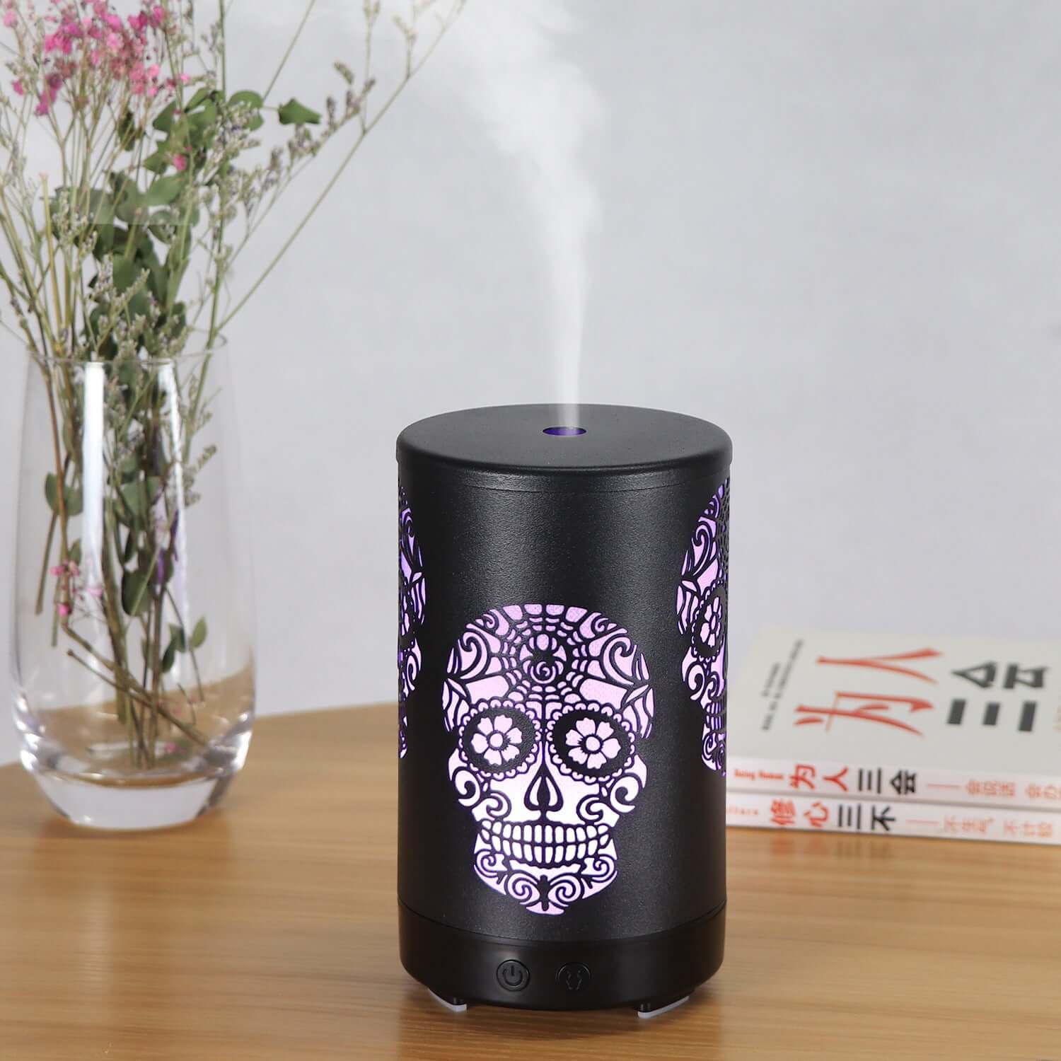 Future Tech skull head wrought iron aroma diffuser decor