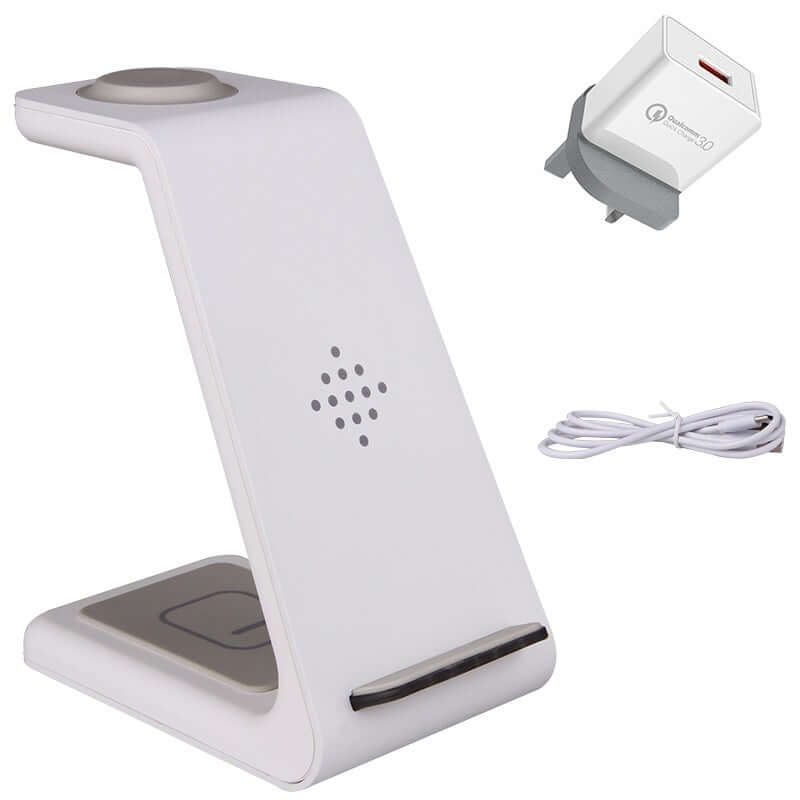 Future Tech 3 In 1 Fast Charging Station Wireless Charger 