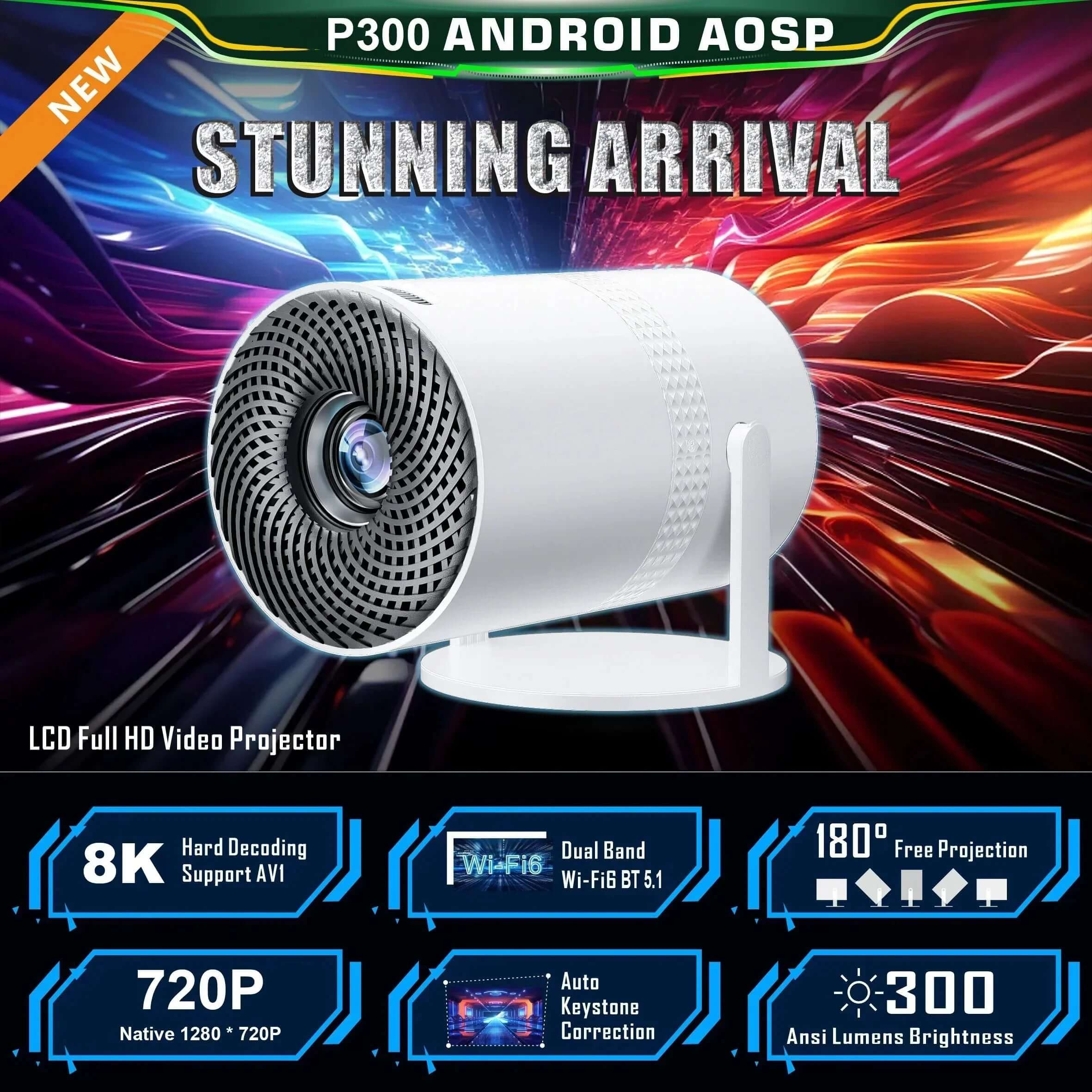 Future Tech Salange P300 Mini Portable Projector 