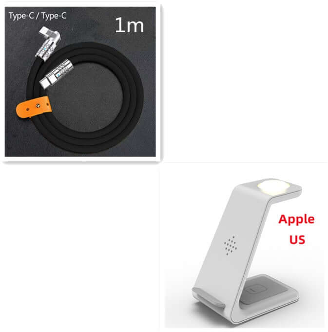 Future Tech 3 In 1 Fast Charging Station Wireless Charger 