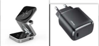 Future Tech foldable wireless charger station - 3 in 1 Convenience