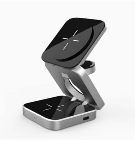 Future Tech foldable wireless charger station - 3 in 1 Convenience