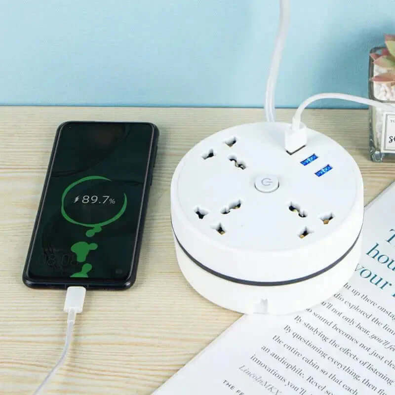 Future Tech EU Plug AC Outlet Smart Home Power Strip 