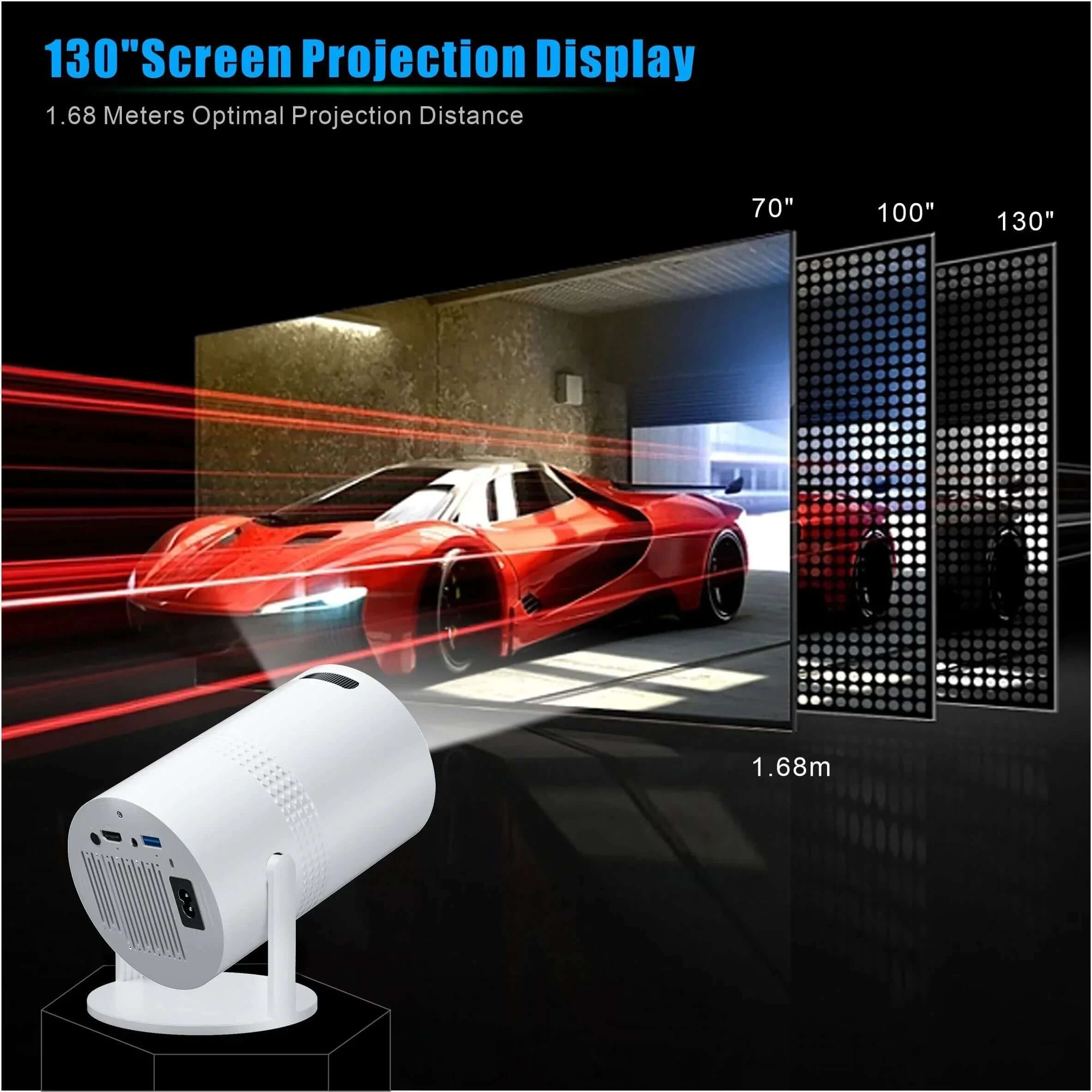 Future Tech Salange P300 Mini Portable Projector 
