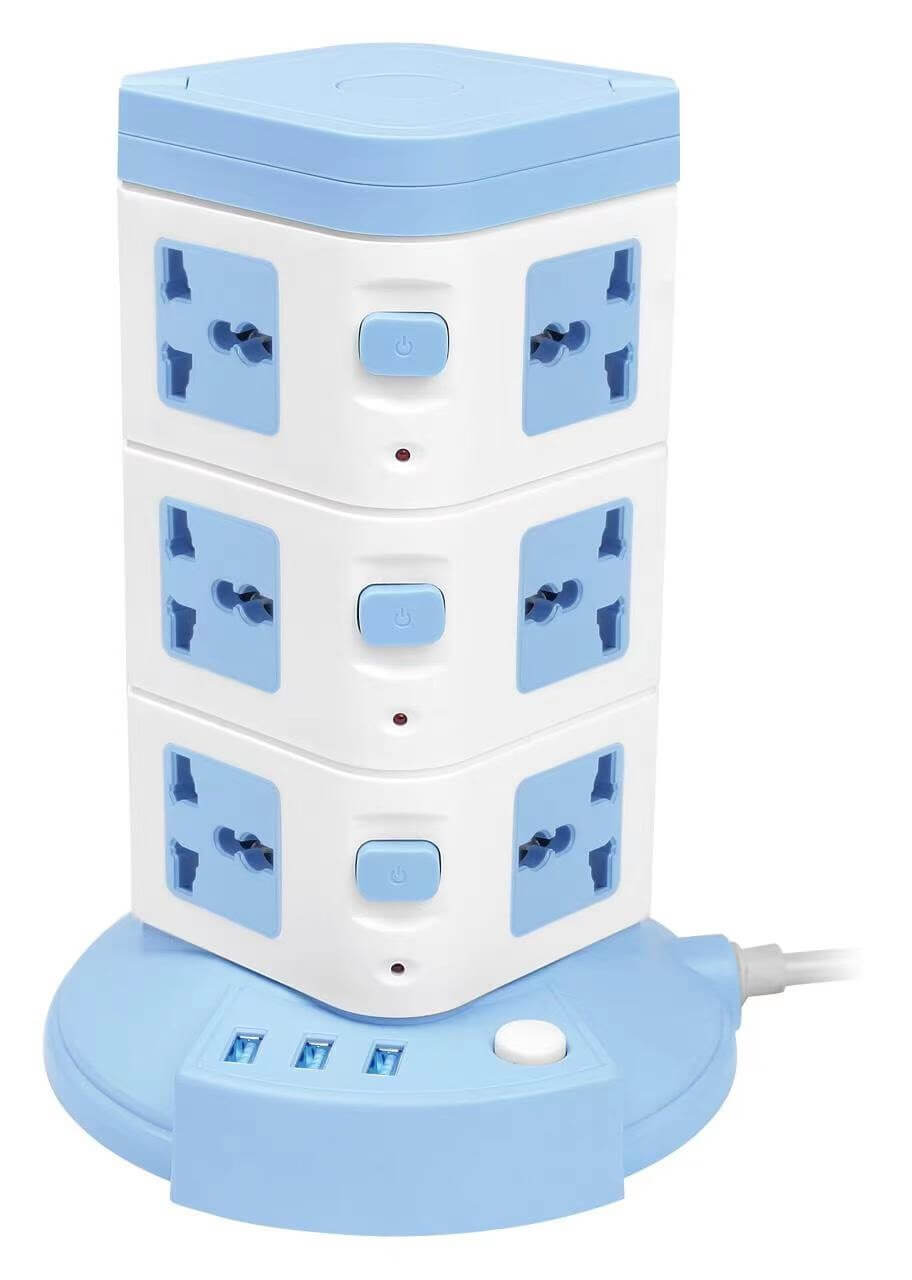 Future Tech 12-Way Tower Extension Lead with USB Ports