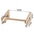 Future Tech Wooden laptop stand displaying a mobile phone, ideal for office and home use, showcasing a versatile design.