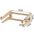 Future Tech Wooden laptop stand displaying a mobile phone, ideal for office and home use, showcasing a versatile design.