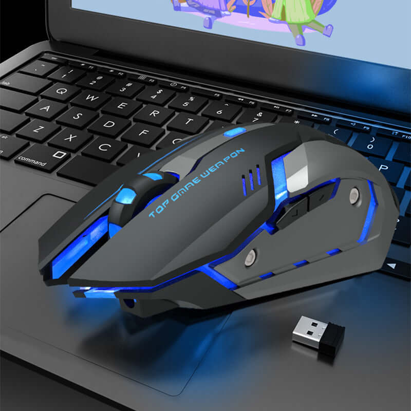 Future Tech Wireless Charging Silent Gaming Mouse Machinery
