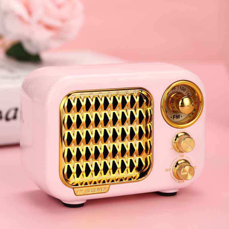 Future Tech Mini Retro Bluetooth Speaker Portable Card Small Speaker