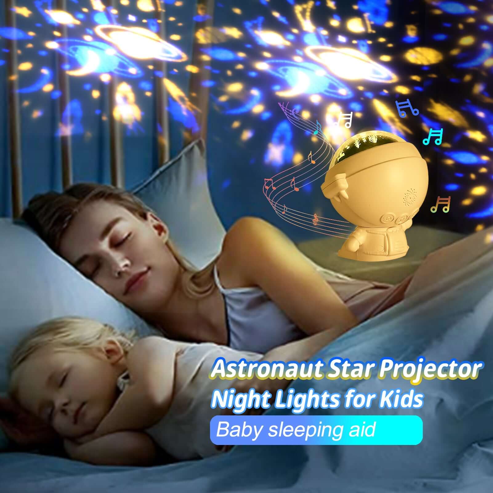Future Tech astronaut galaxy star projector night light