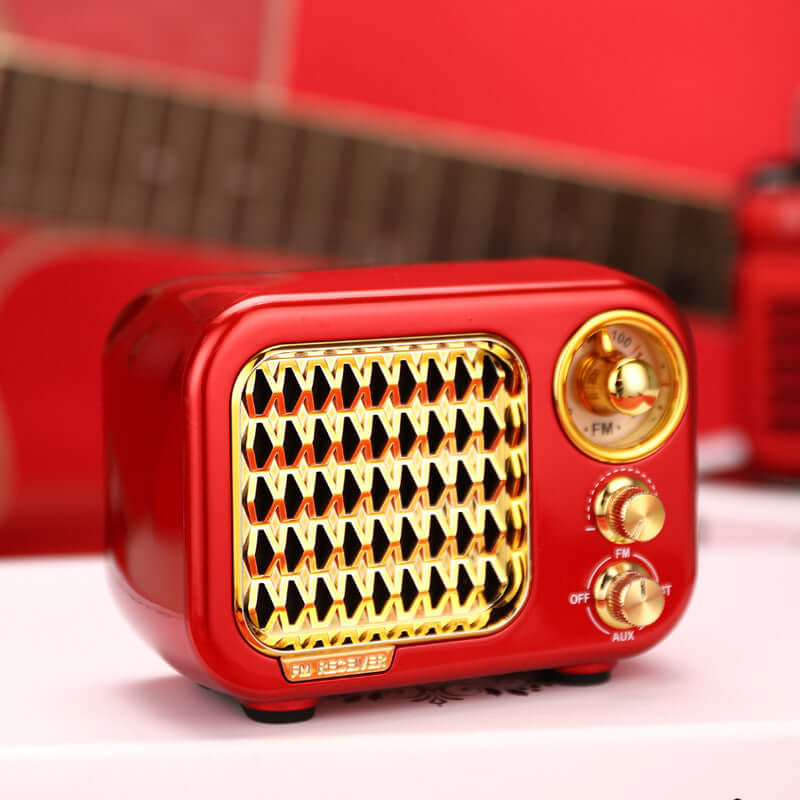 Future Tech Mini Retro Bluetooth Speaker Portable Card Small Speaker